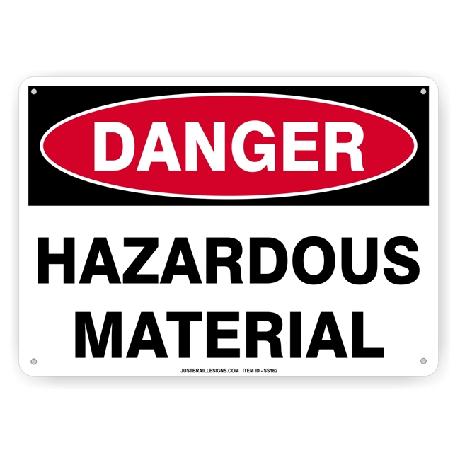 Hazardous Material Safety Sign
