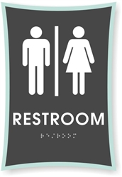 Restroom Braille Sign