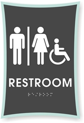 Restroom Braille Sign