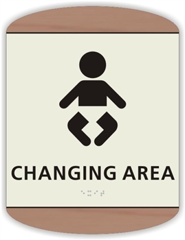 Braille Baby Changing Sign