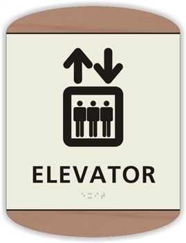 Braille Elevator Sign