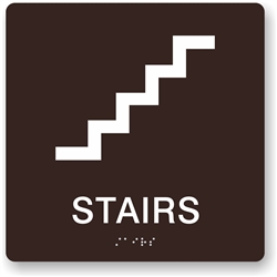 Stairs Braille Sign