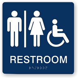 Restroom Braille Sign