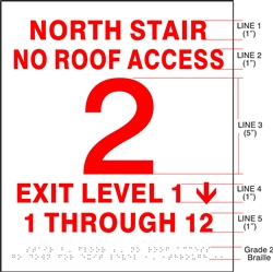 Stairwell Sign