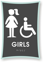 Girl's Braille Sign