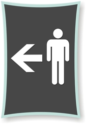 Men's directional Sign