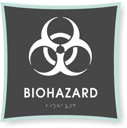 Braille Biohazard Sign