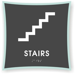 Braille Stairs Sign