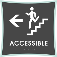 Stair Accessible braille ADA Sign