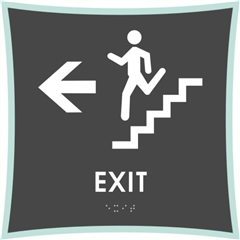 Stair Exit braille ADA Sign