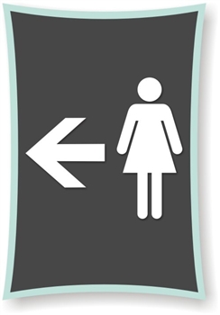 MenWomen's s directional Sign