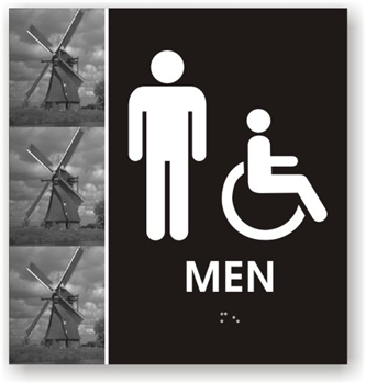 Men's Braille Sign