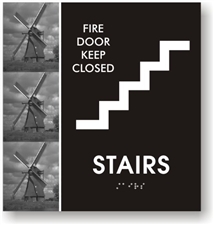 Stairs Braille Sign