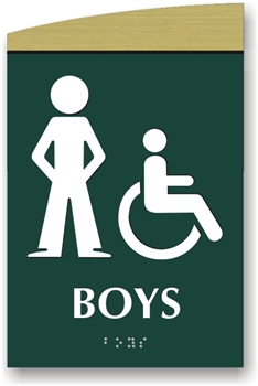 Boy's Braille Sign