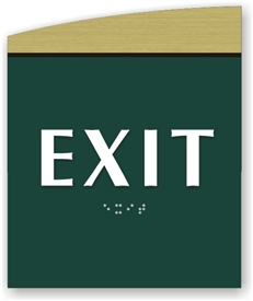 EXIT Braille Sign