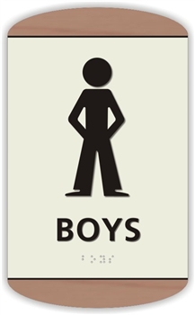 Boy's Braille Sign