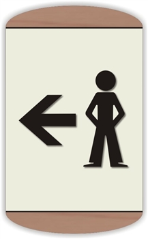Boy's Directional Sign