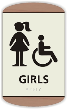 Girl's Braille Sign