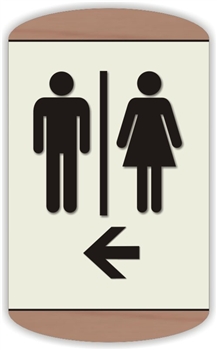 Restroom Directional Sign