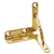 Solid Brass Quadrant Hinge Set, Humidor Hardware