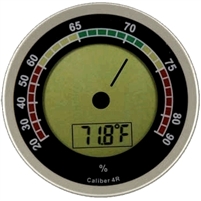 Caliber 4R Hygrometer / Thermometer, SIlver