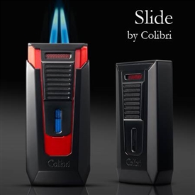 Colibri Slide Lighter with Built-in Cigar Punch Cutter