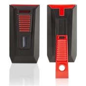 Colibri Slide Cigar Lighter - Black & Red