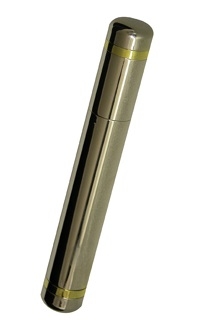 2-Finger Stainless Steel Cigar Tube