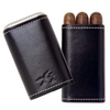 Xikar Envoy 3 Cigar Leather Case, Black