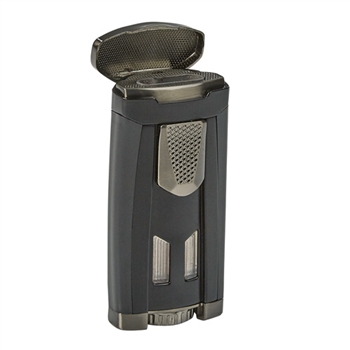 Xikar HP3 Matte Black Triple-jet Flame Lighter | BC Specialties