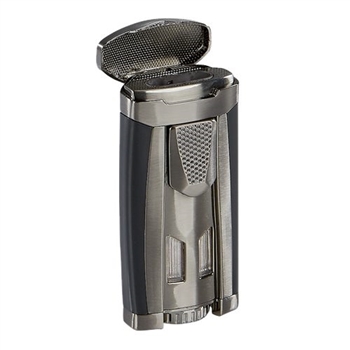 Xikar HP3 G2 Gunmetal Triple-jet Flame Lighter | BC Specialties