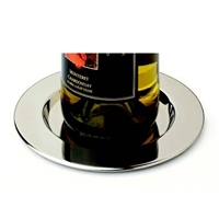 Pratique Stainless Steel Wine Bottle Coasters