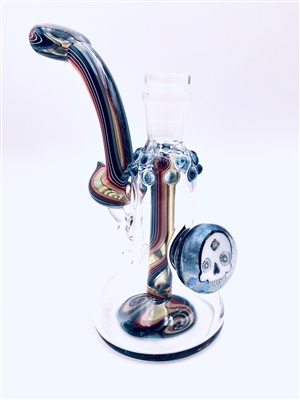 BEN BIRNEY BLU-V BUBBLER W/ SKULL MILLIE