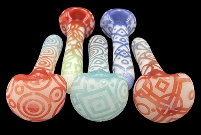 THINKBORO DEEP CARVED GEOMETRIC SPOON