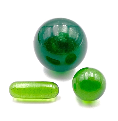 3 PC SLURPER SET - GREEN STARDUST