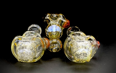 CHERRY GLASS FUME BULLDOG SPOON