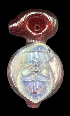 CHERRY GLASS SANTA SPOON