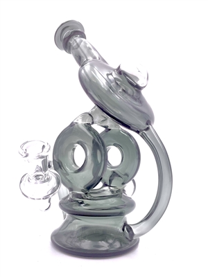 RED SNAPPER GLASS GRAY LOLLIPOP RECYCLER