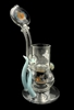 @borofarm WORKED PROXY BUBBLER w HORNS & OPAL