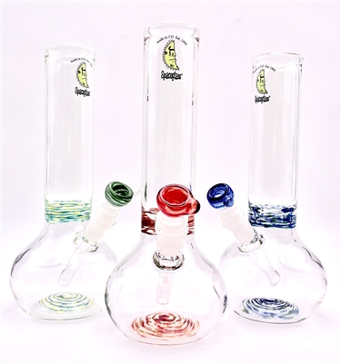 SPACE GLASS THICK N TALL SINGLE BUBBLE TUBE