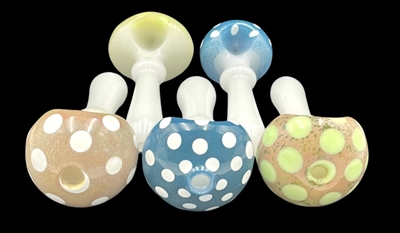 JOKER WHITE COLOR FRIT MUSHROOM SPOON