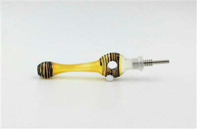 KITCHEN COLOR WRAP DONUT STRAW W/ TI
