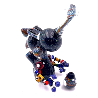 MIKE LEE 14mm FIXED DOWNSTEM CRUSHED OPAL RAINBOW REVERSAL ROBOT  YOSHI SET