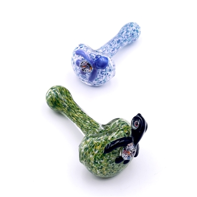 PST 3-HOLE FRIT SPOON WITH TURTLE
