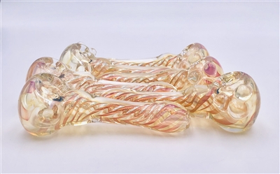 IV GLASS GOLD FUME SPOON