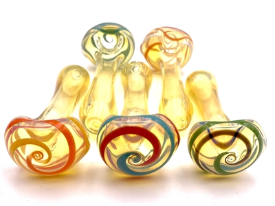 WWW MEDIUM FUME SPOON w COLOR SWIRL