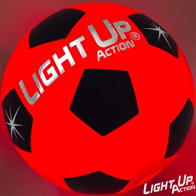 Light Up Action Soccer Ball Silver Edition