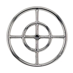 12" Double- Ring  Stainless Steel Burner With 1/2" Inlet