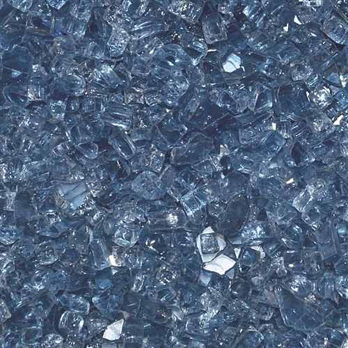 1/4" Fire Glass Pacific Blue 10 lbs