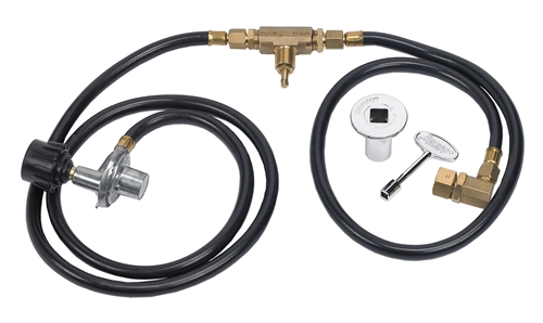 Propane Regulator, Hoses, Air Mixer, Fittings and Key Valve